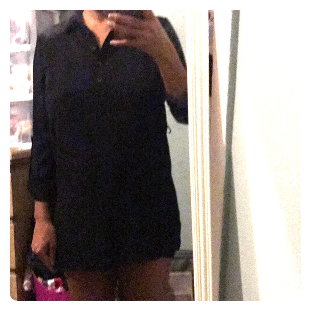 Black sheer dress